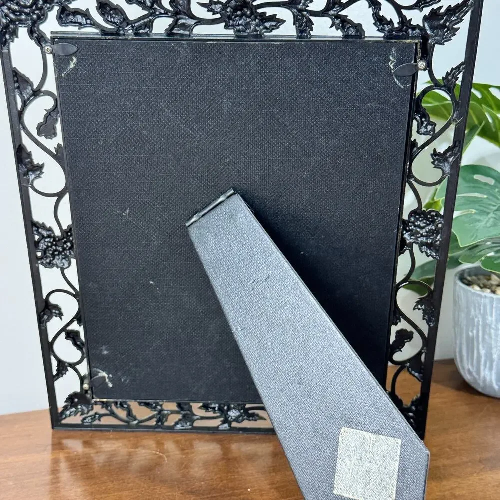 Connoisseur Picture Frame 8x10 Metal Roses Bronze Gold Photo